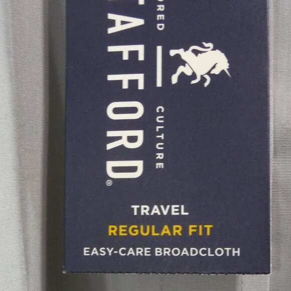 STAFFORD GRAY DRESS SHIRT SIZE 17 1/2 - Picture 8 of 8